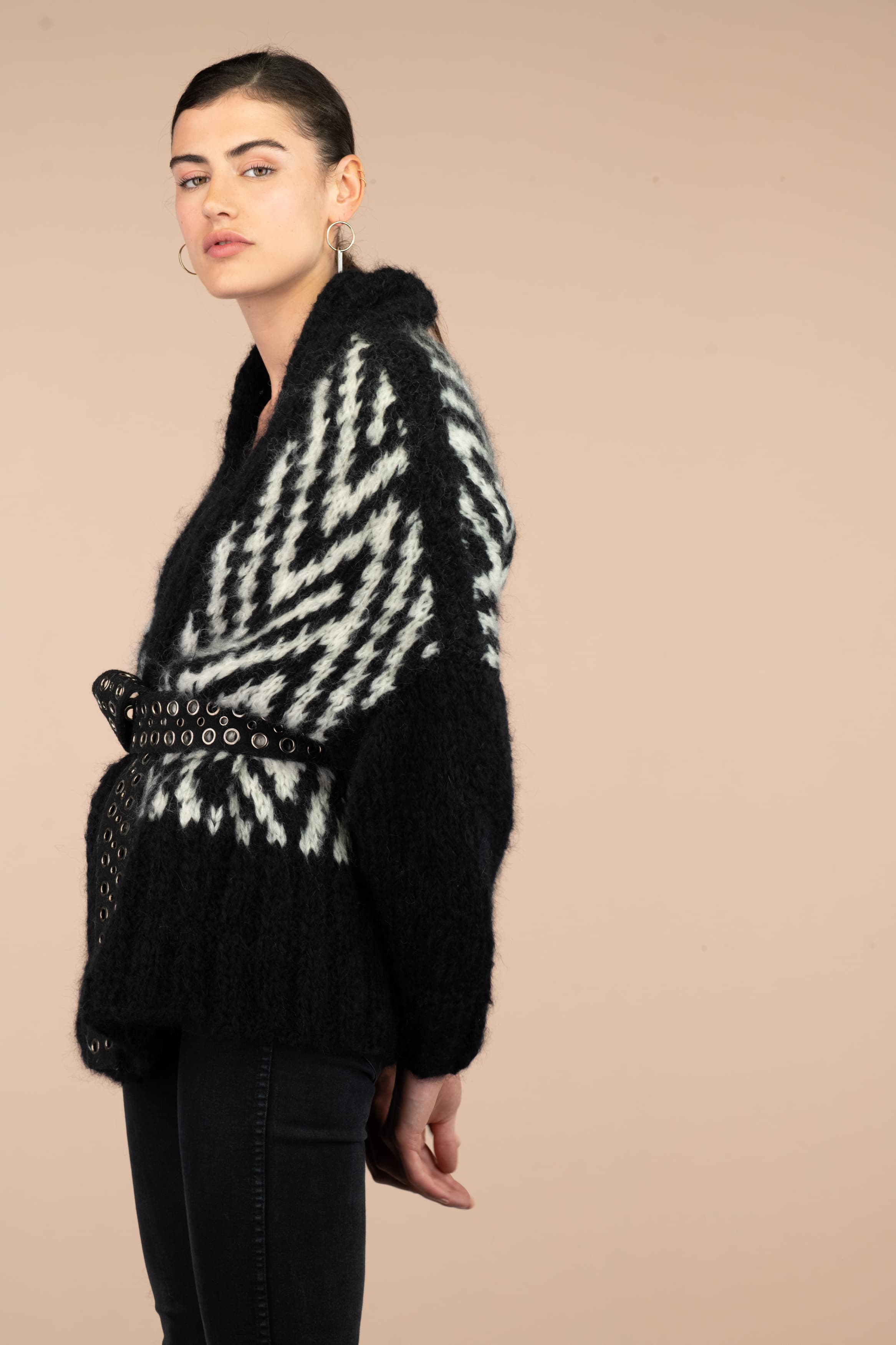 Annyblatt Zita kit maglia cappotto jacquard