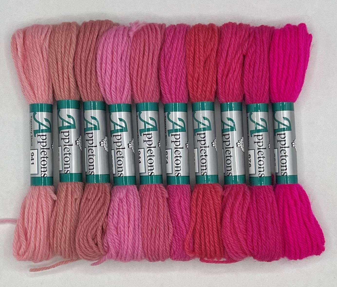 Appleton Tapestry 4 Ply filato rosa set colori