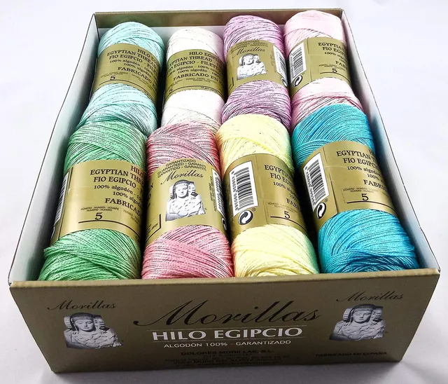 Morillas Zepelines Ne 5/2 filo cotone 16 gomitoli colori chiari