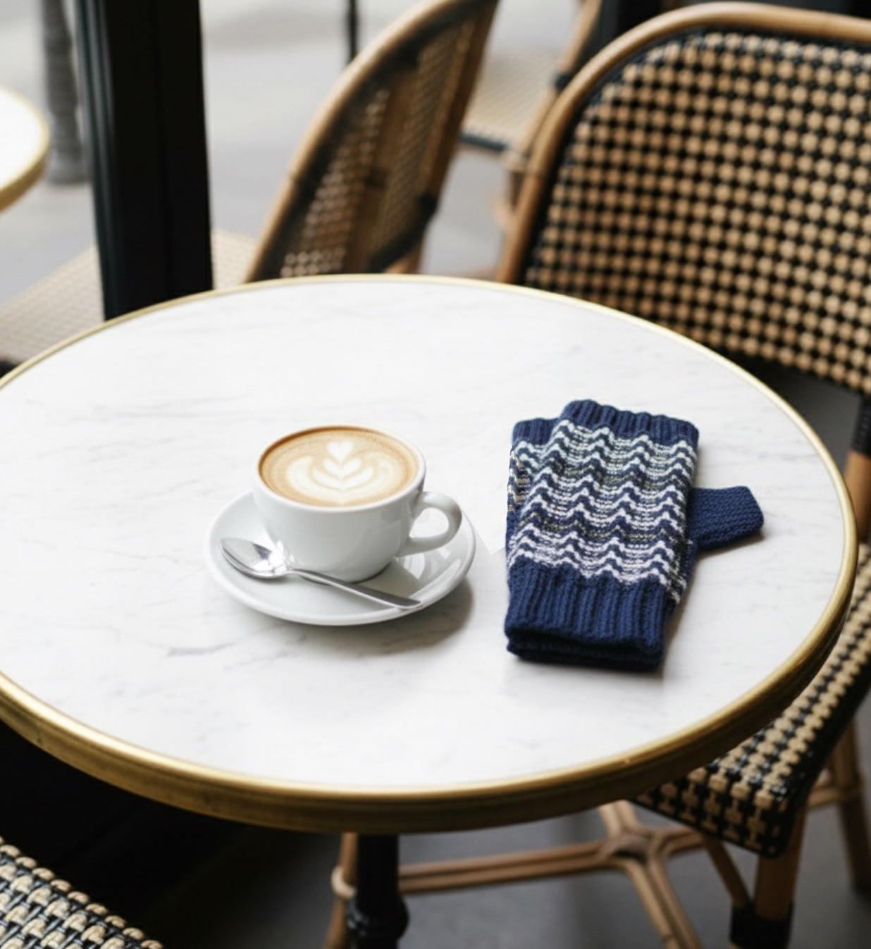 Anny Blatt Asana mitene kit maglia lana merino