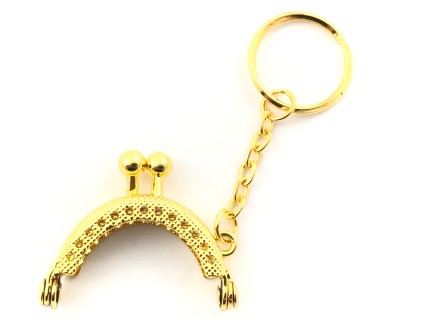 Il Filo di Arianna Clic Clac Portachiavi chiusura borsa 4 cm oro
