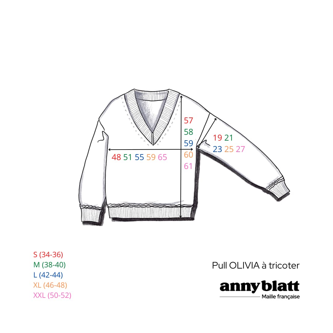Annyblatt Olivia kit maglia pullover scollo V capucine