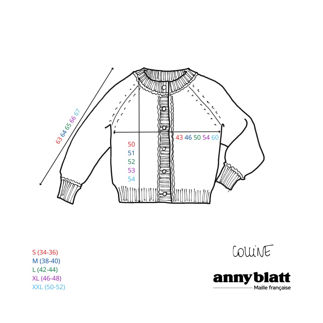 Anny Blatt Colline cardigan angora grigio