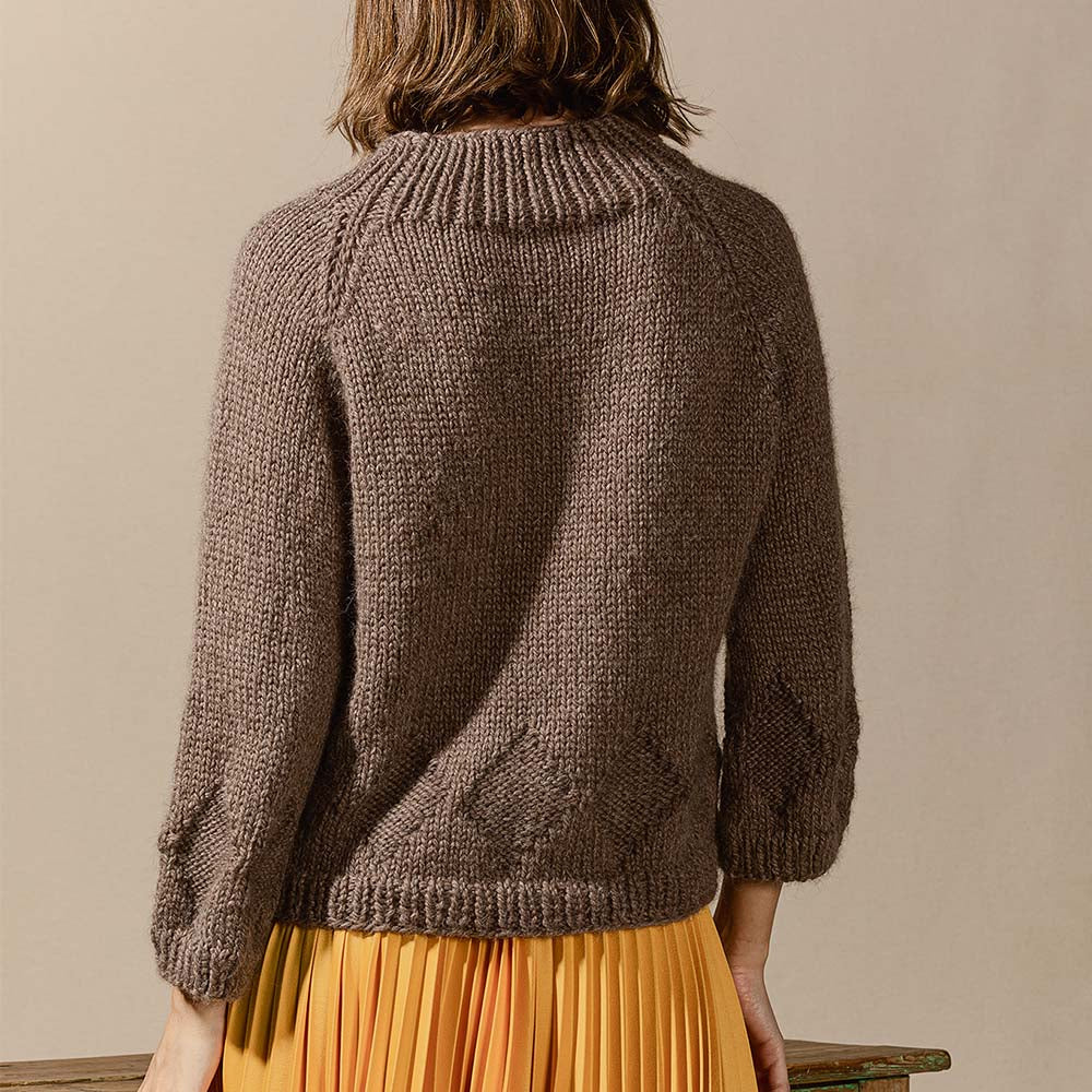 Pascuali Pullover Belva modello maglione collo alto alpaca