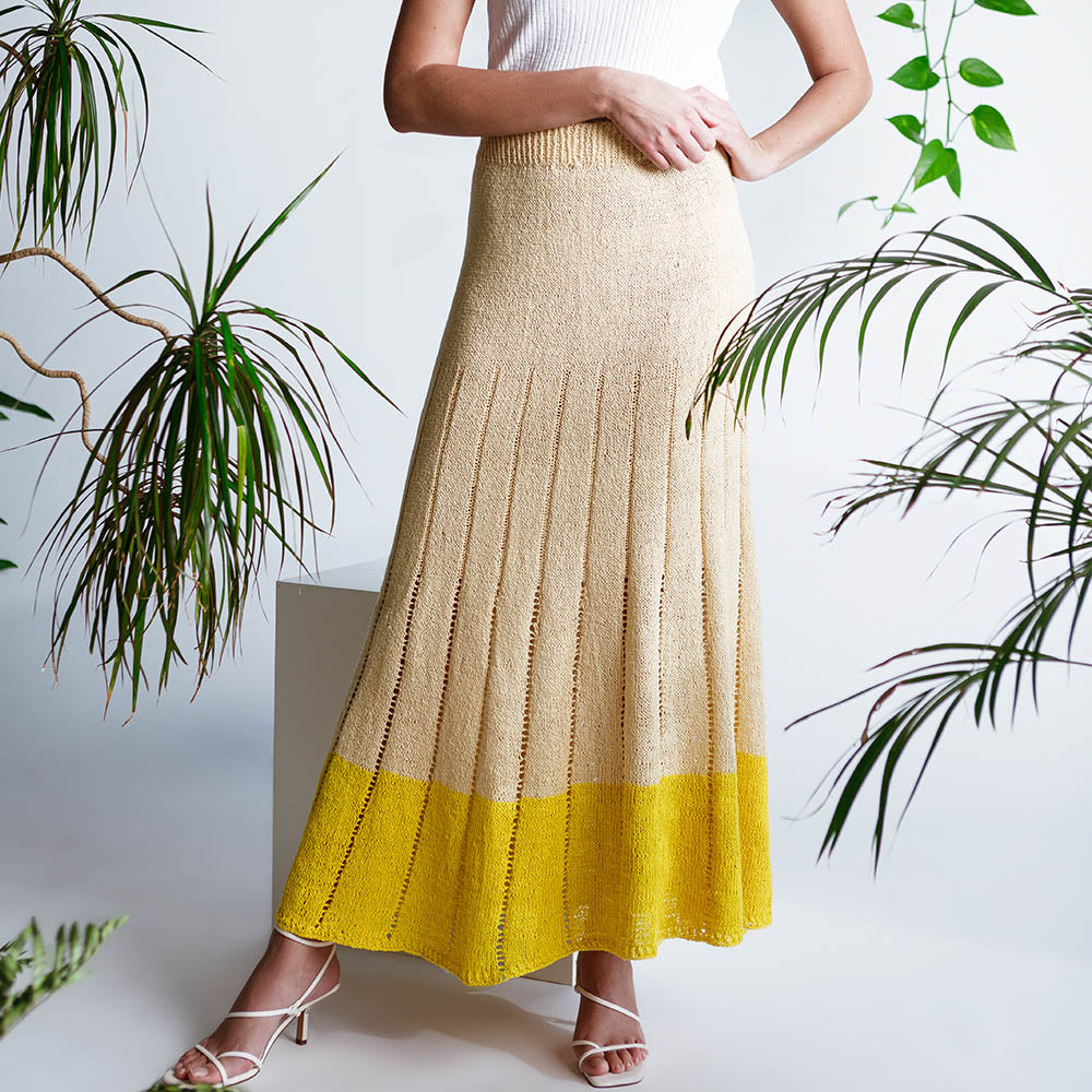 Pascuali Priya Skirt schema maglia gonna estiva traforata