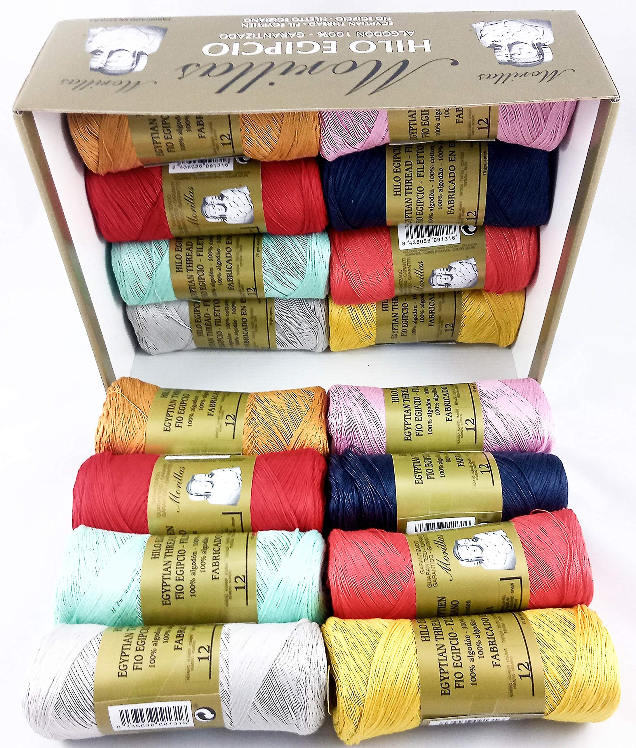 Morillas Zepelines Ne 12/2 filato cotone serie 4 16 gomitoli mercerizzato