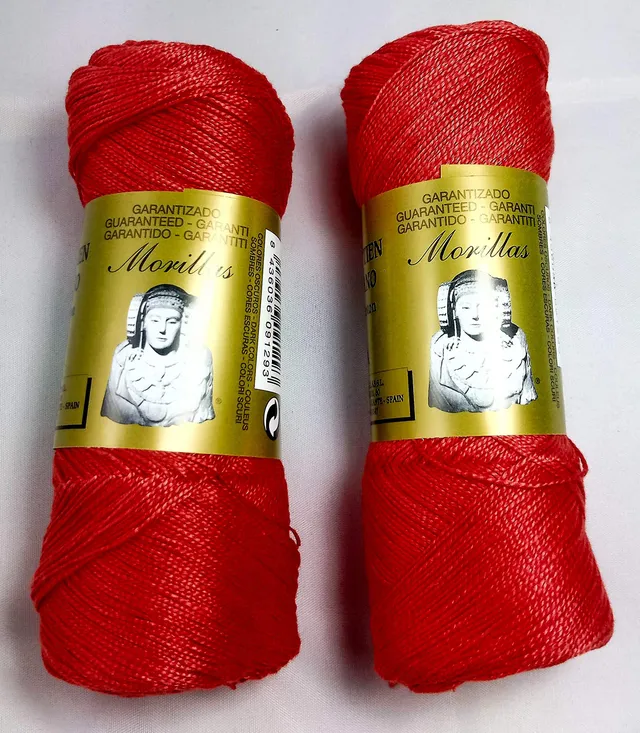 Morillas Zepelines Ne 8/2 cotone perlato caldaia 35 x2 tinta unita