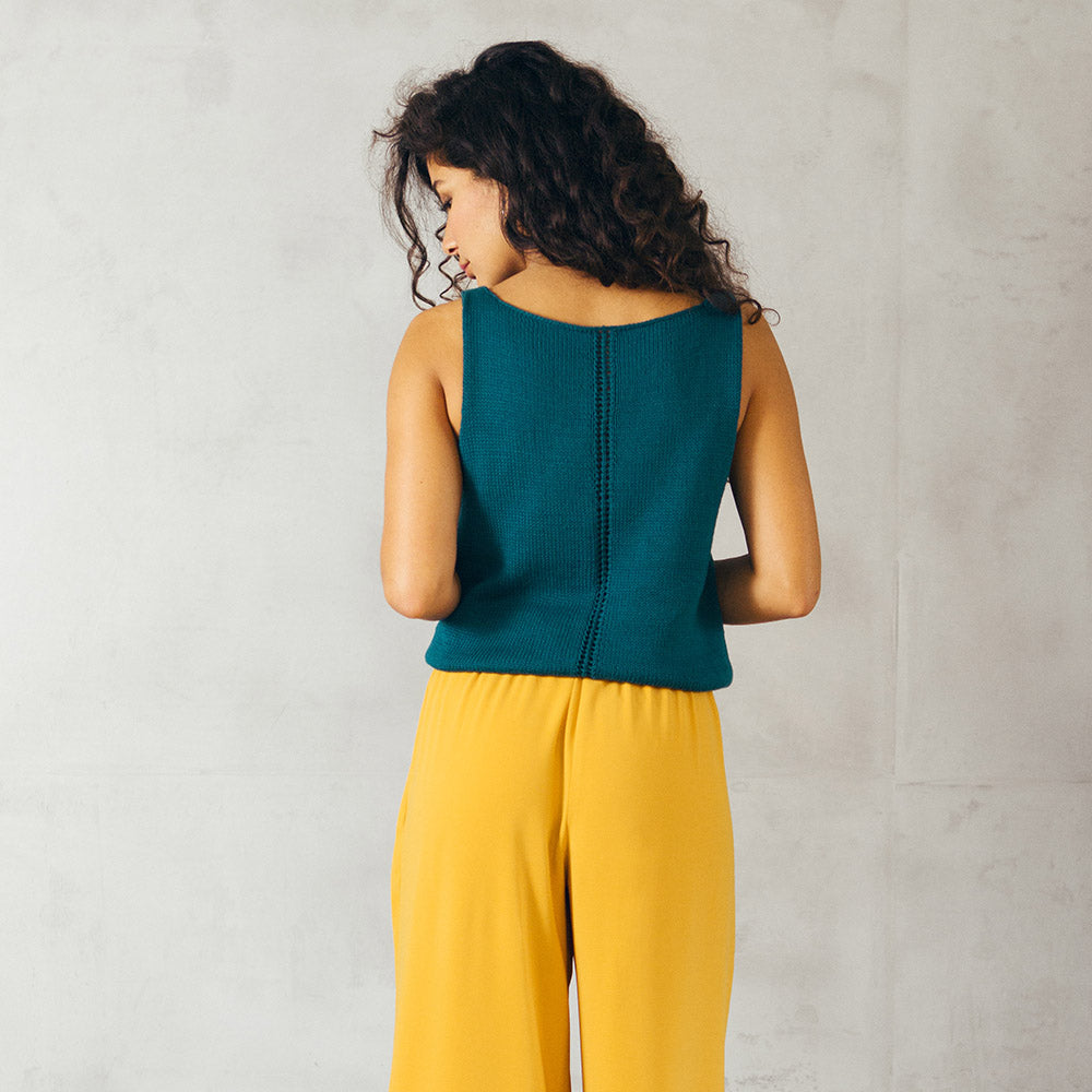 Pascuali Reneta schema maglia top estivo traforato XS-XXL