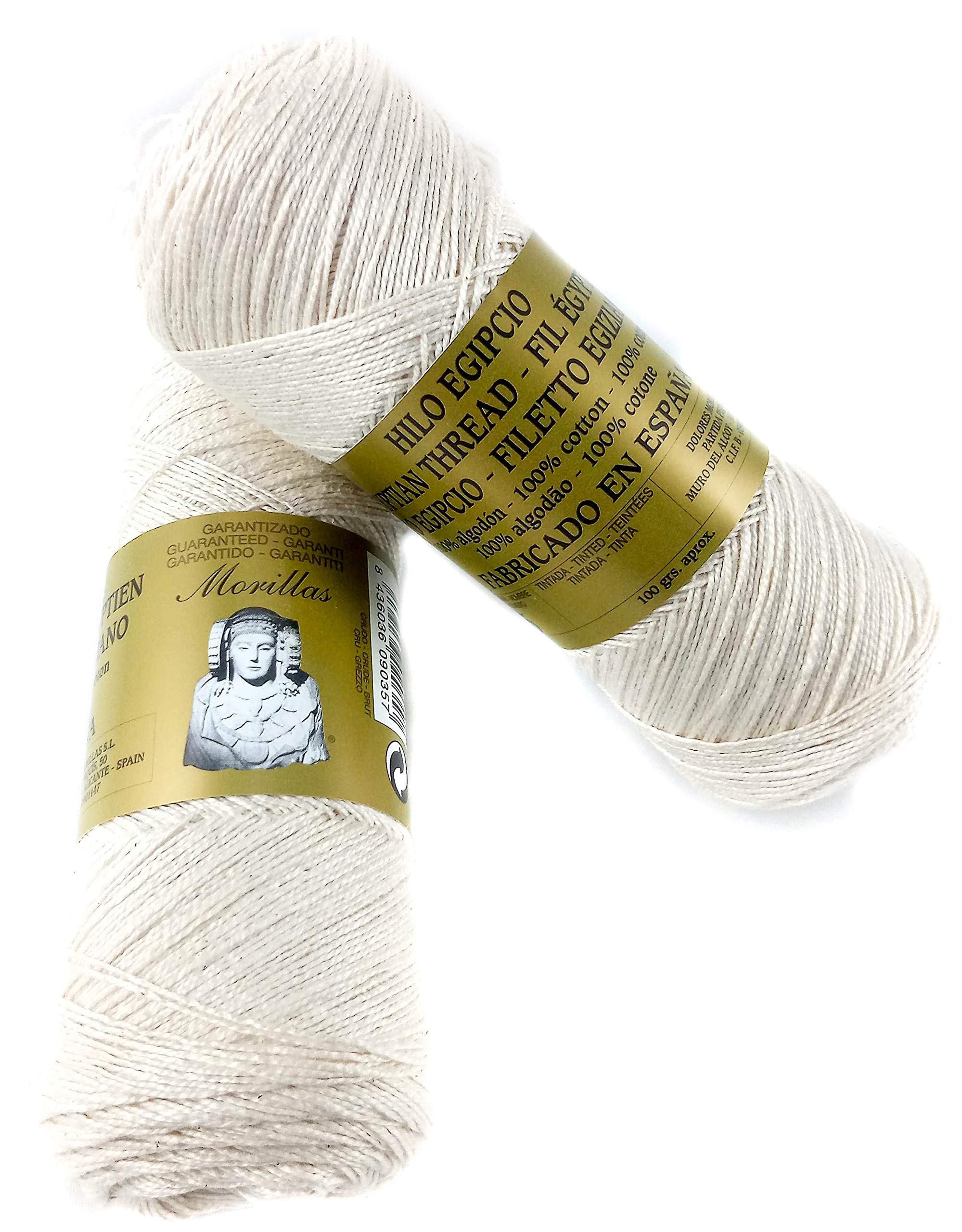 Morillas Zepelines Ne 5/2 filo cotone perlato ecrù 2x100 g