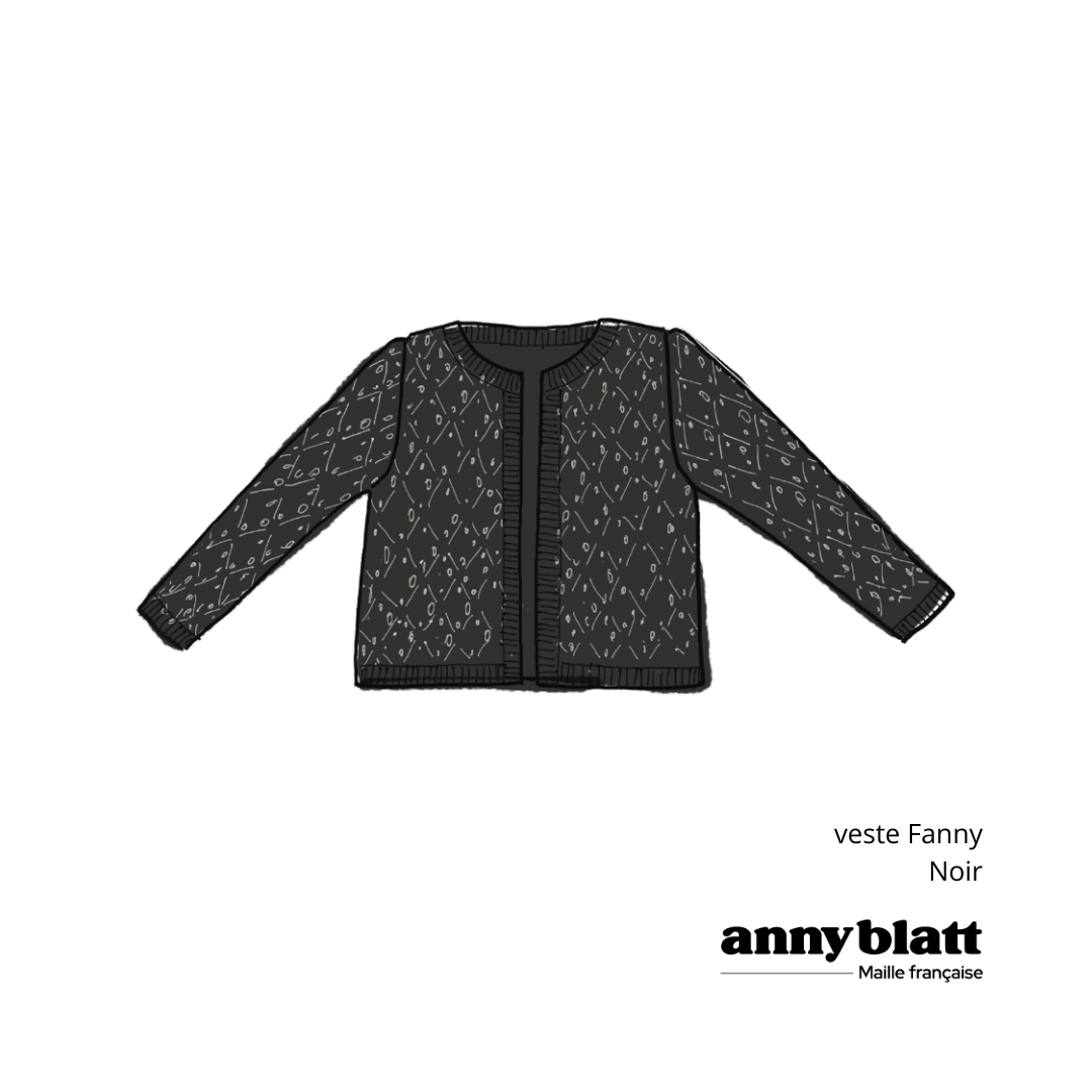 Anny Blatt Fanny kit giacca mohair seta cipria