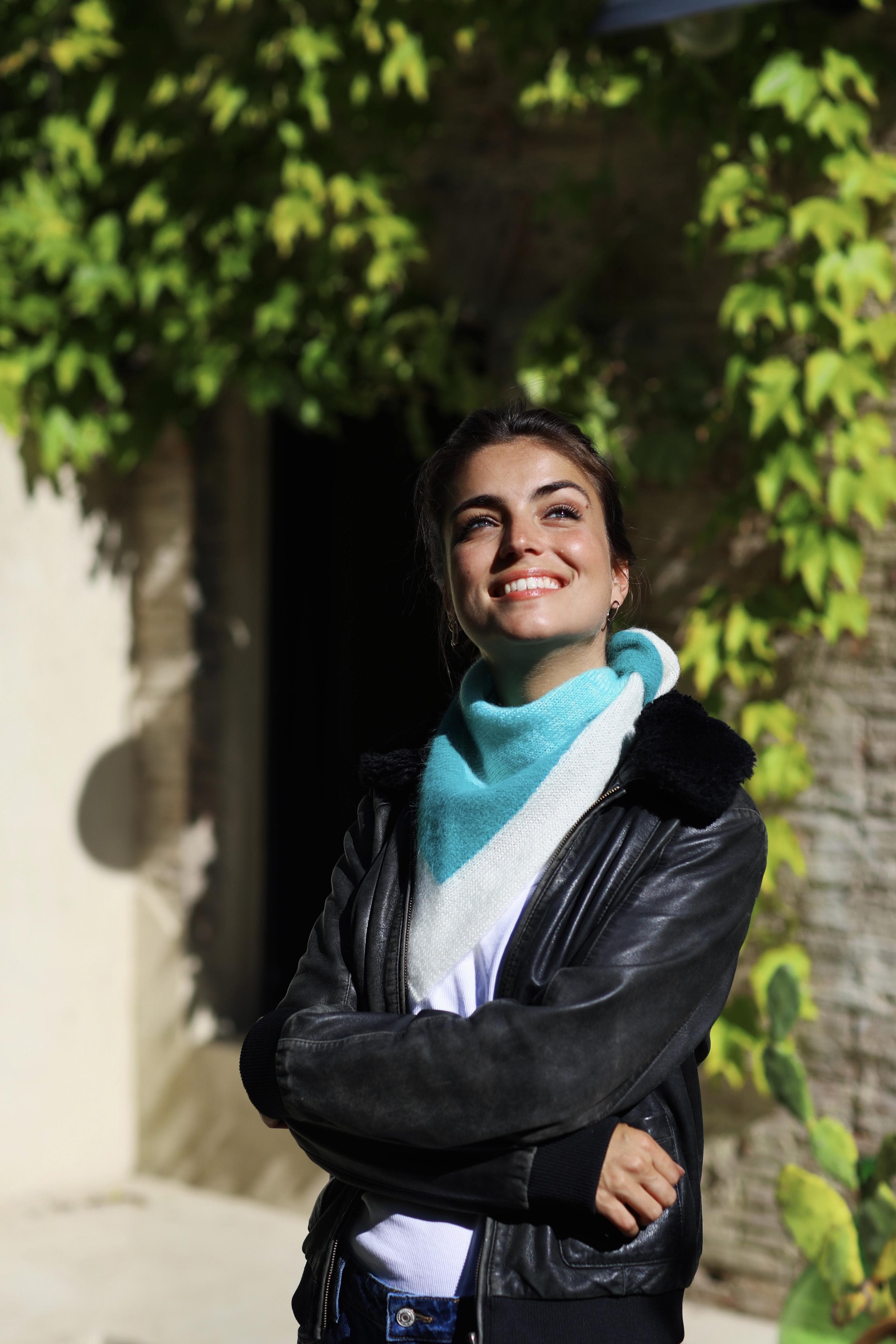 Anny Blatt Bandana scaldacollo lana mohair seta