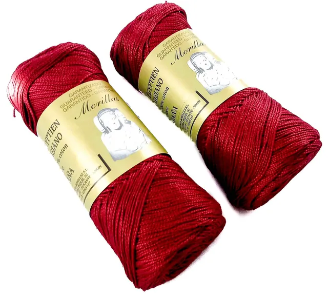 Morillas Zepelines Ne 5/2 cotone perlato granata 18 2x75 g tinta unita