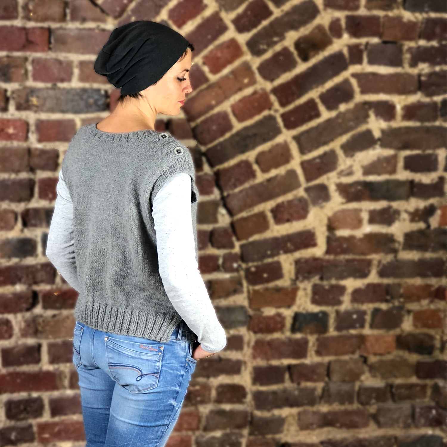 Pascuali Trenzado Vest schema gilet trecce