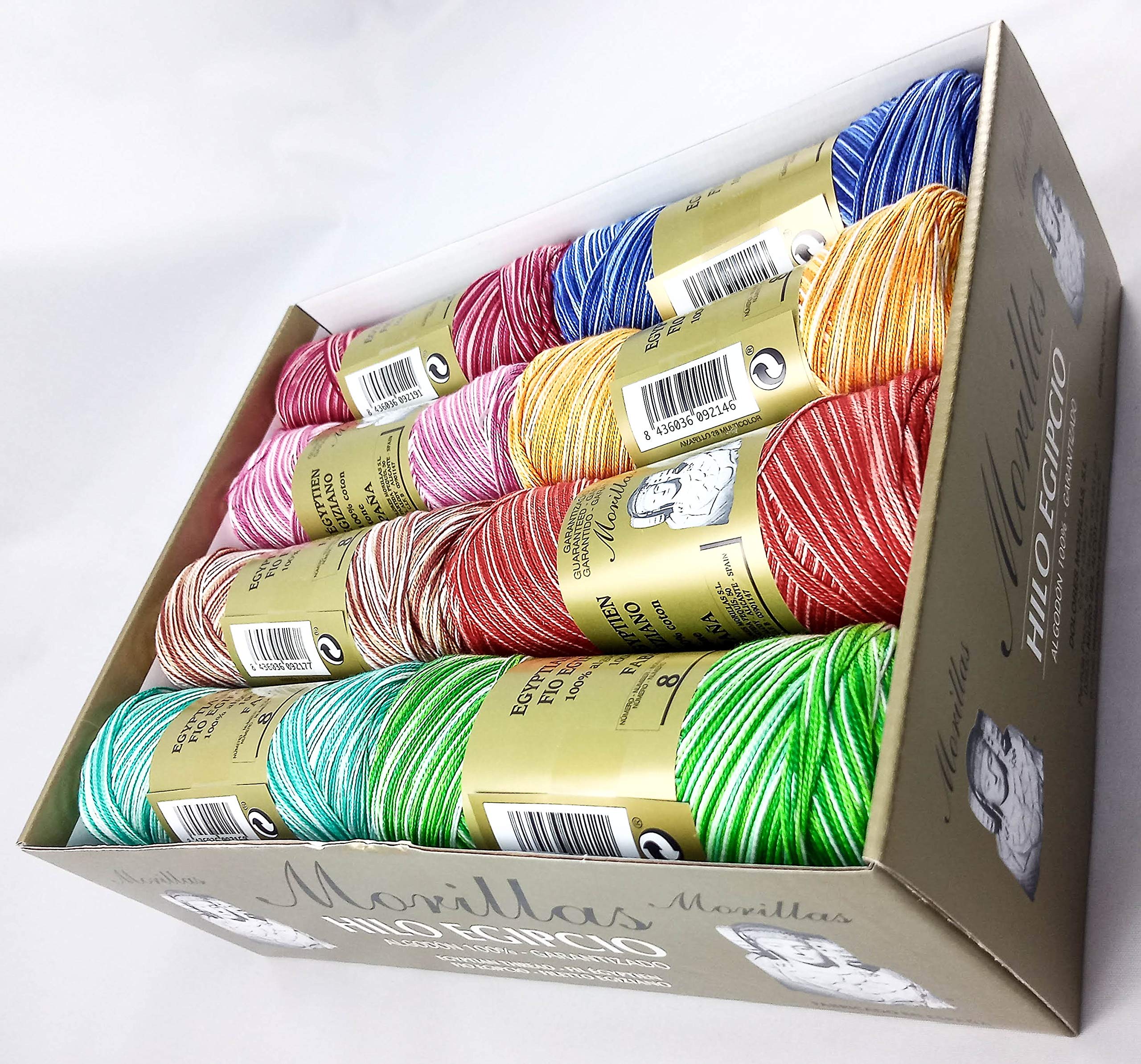 Morillas Zepelines Ne 8/2 cotone perlato 16 gomitoli colori
