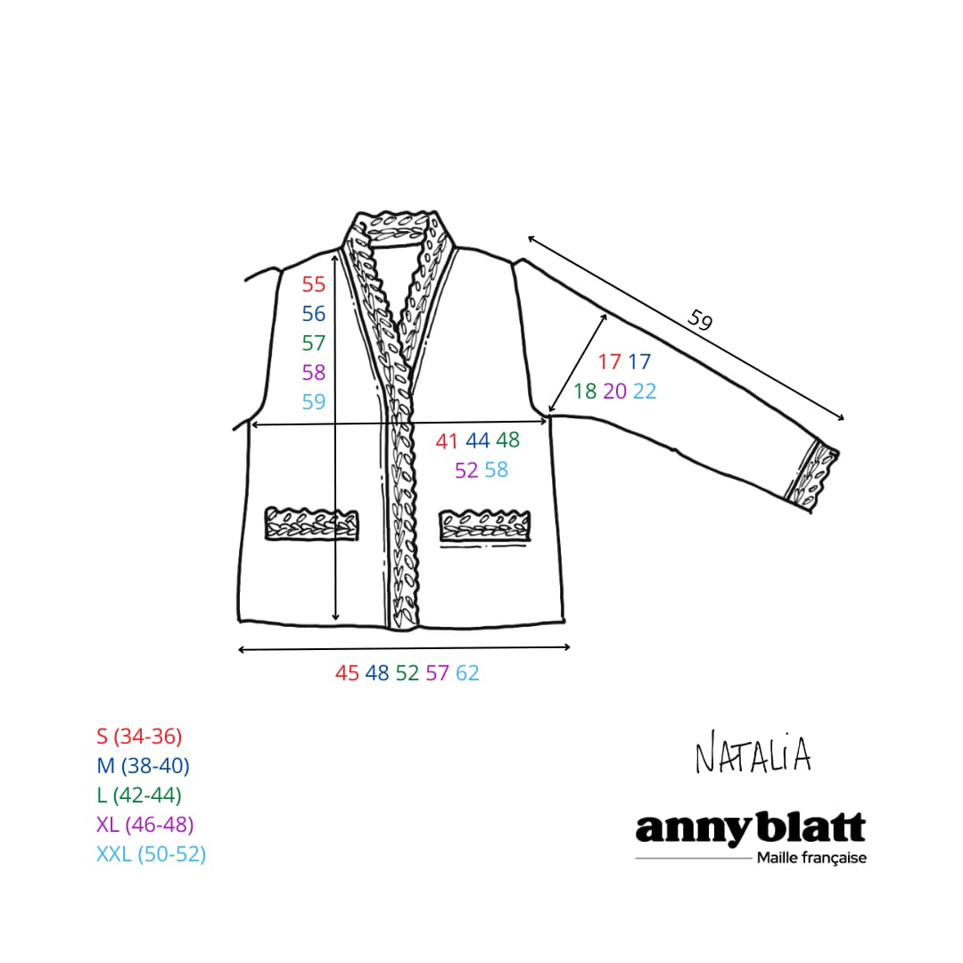 Anny Blatt Natalia kit maglia giacca taglia M nero mohair