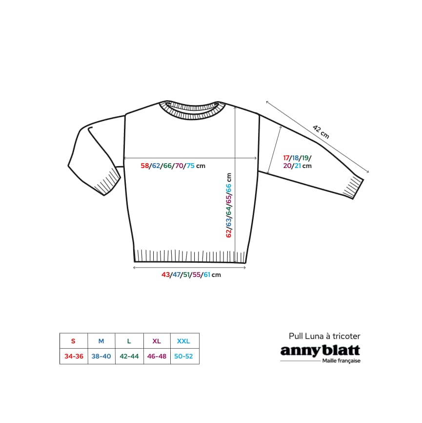Annyblatt Luna kit maglia pull mohair kid