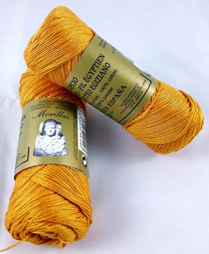 Morillas Zepelines filato cotone perlé arancione 2x75 g