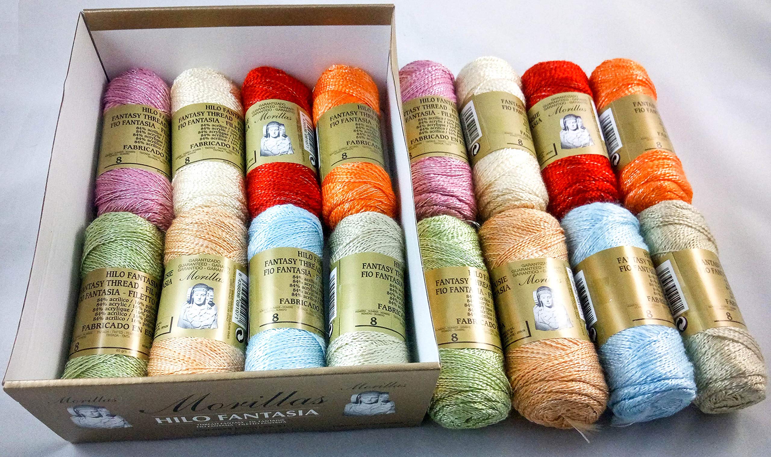 Morillas Zepelines Fantasia N.8 filato acrilico lucidi 16 gomitoli lurex
