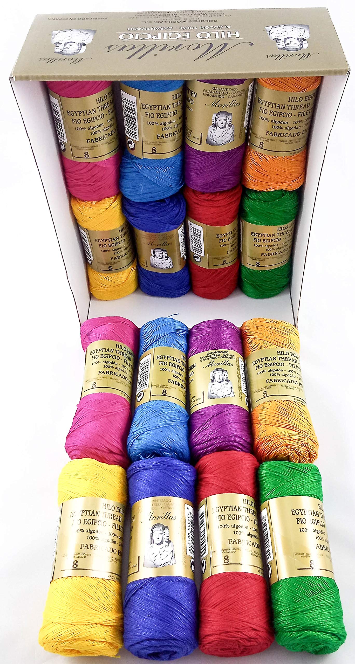Morillas Zepeline Ne 8/2 filo cotone perlato 16pz scuri