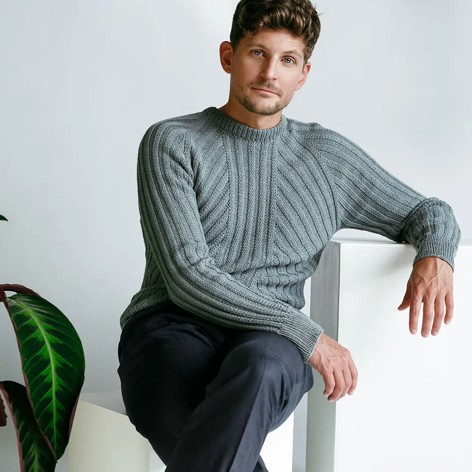 Pascuali Renzo schema maglia pullover coste cotone