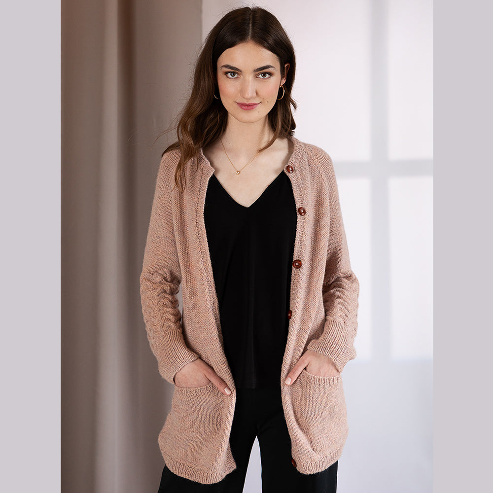 Pascuali Aleesha cardigan schema maglia download top-down