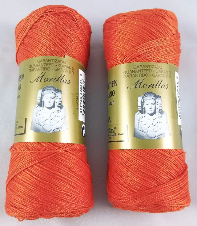 Morillas Zepelines Ne 5/2 cotone perlé arancione 19 2x75 g