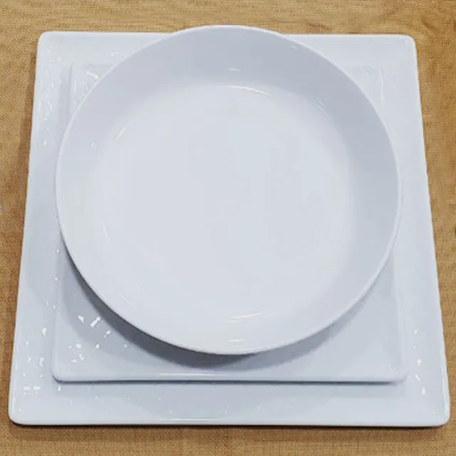 Weissestal piatti in porcellana bianca set per 2 persone