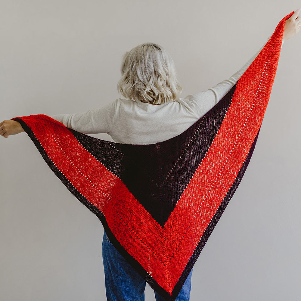 Pascuali Tiava Shawl schema scialle alpaca due colori