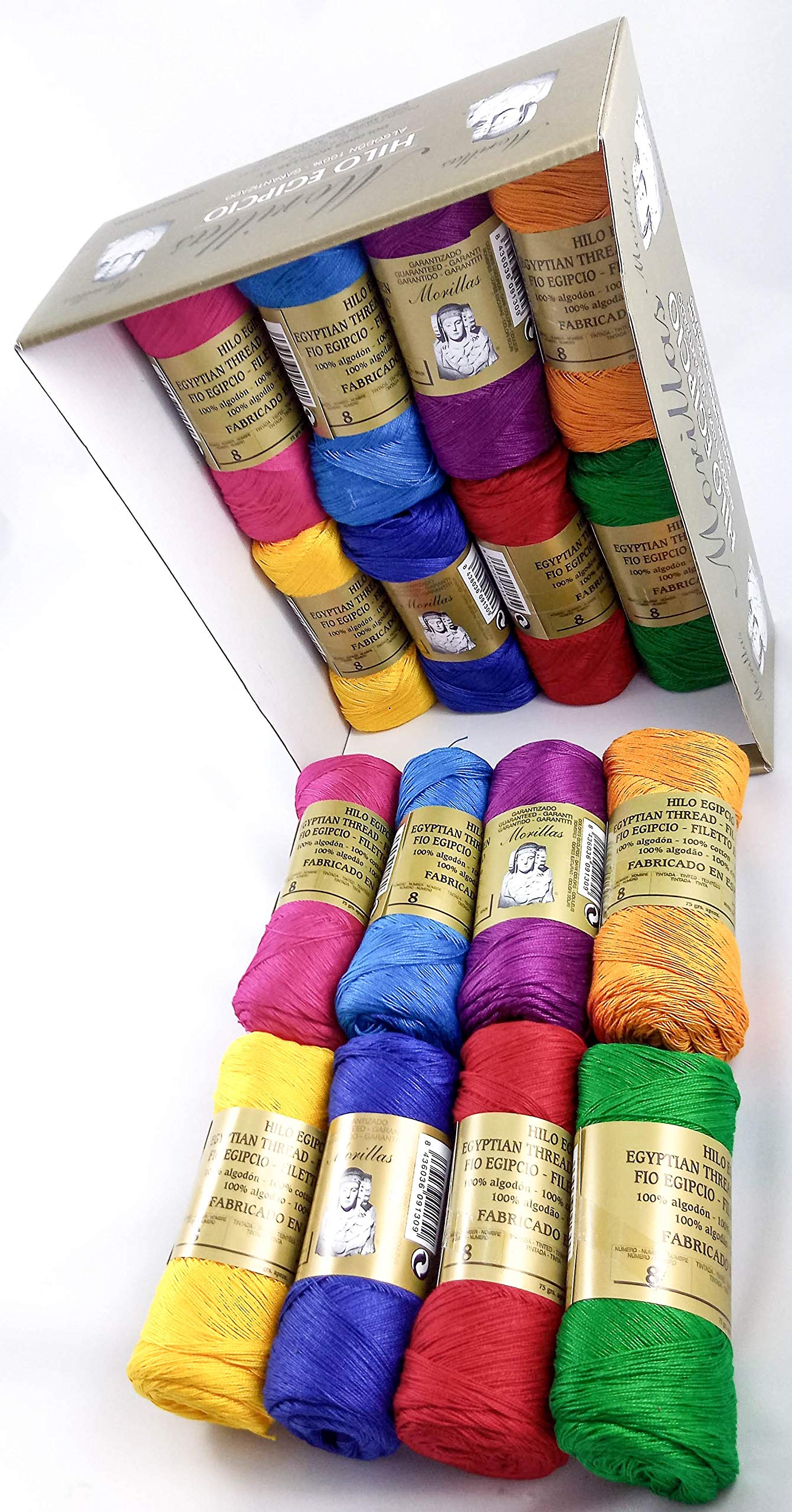 Morillas Zepeline Ne 8/2 filo cotone perlato 16pz scuri