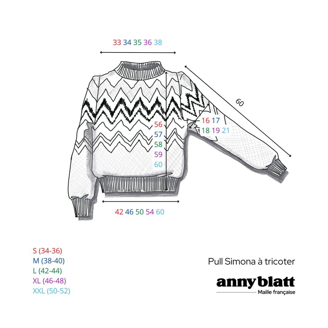 Anny Blatt Simona kit maglia merino oasis