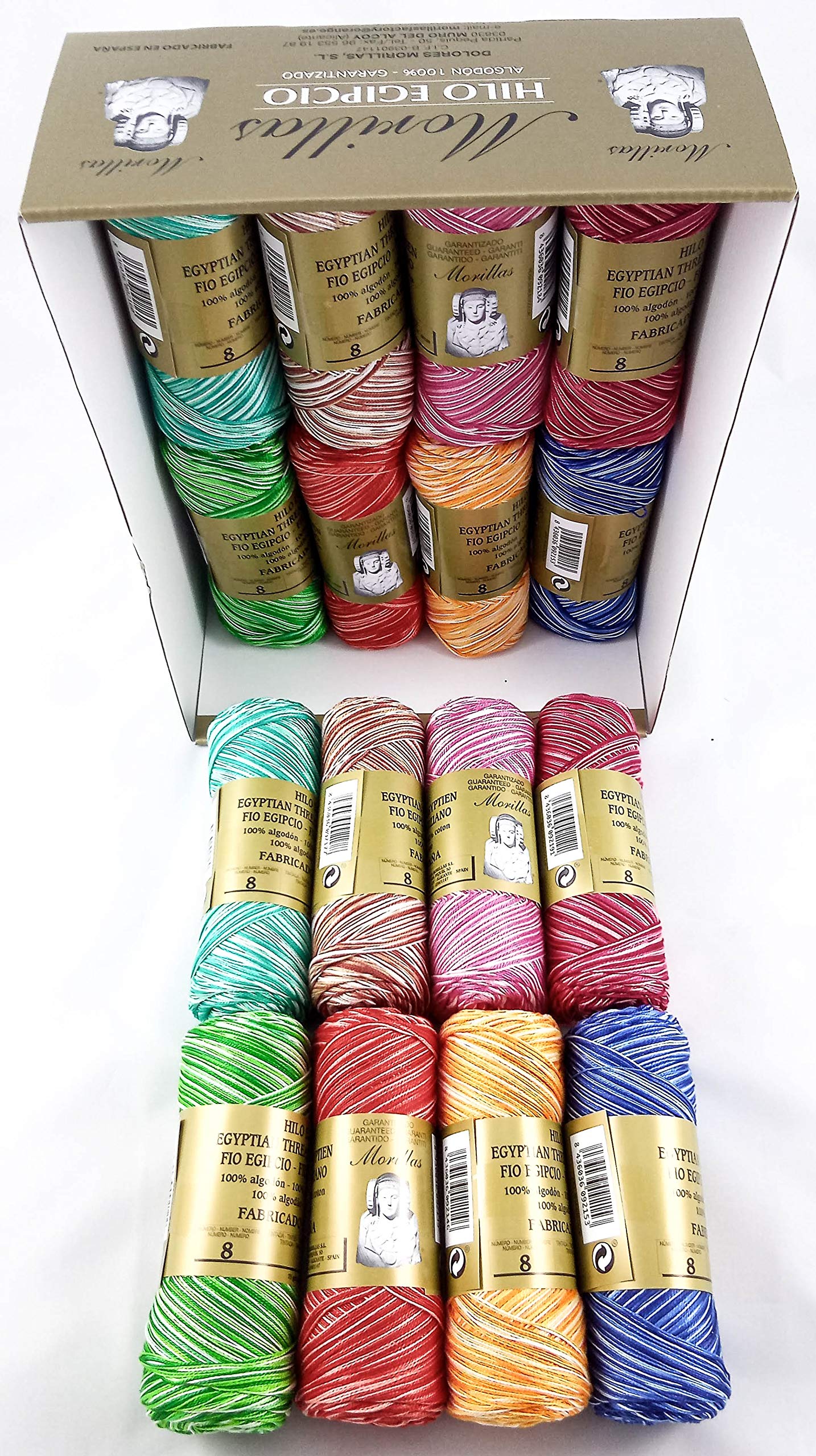 Morillas Zepelines Ne 8/2 cotone perlato 16 gomitoli colori