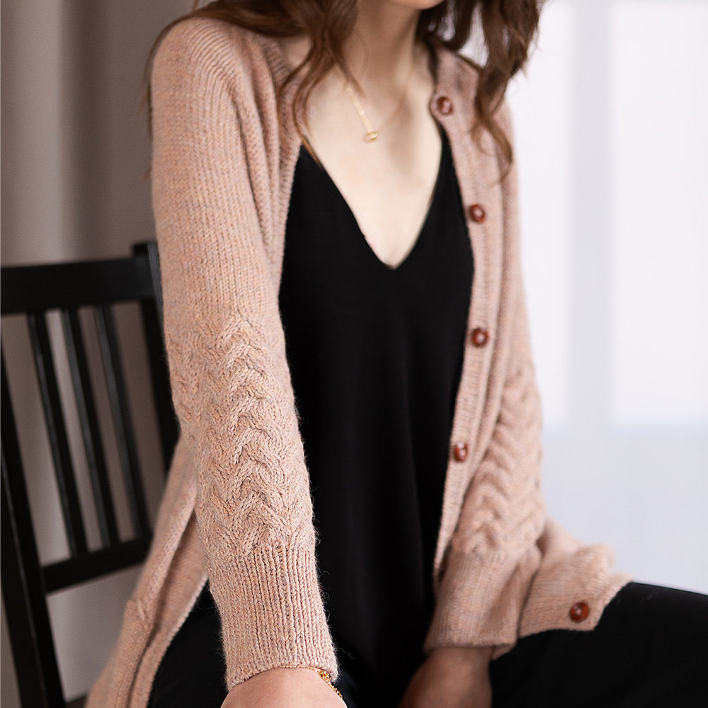 Pascuali Aleesha cardigan schema maglia download top-down