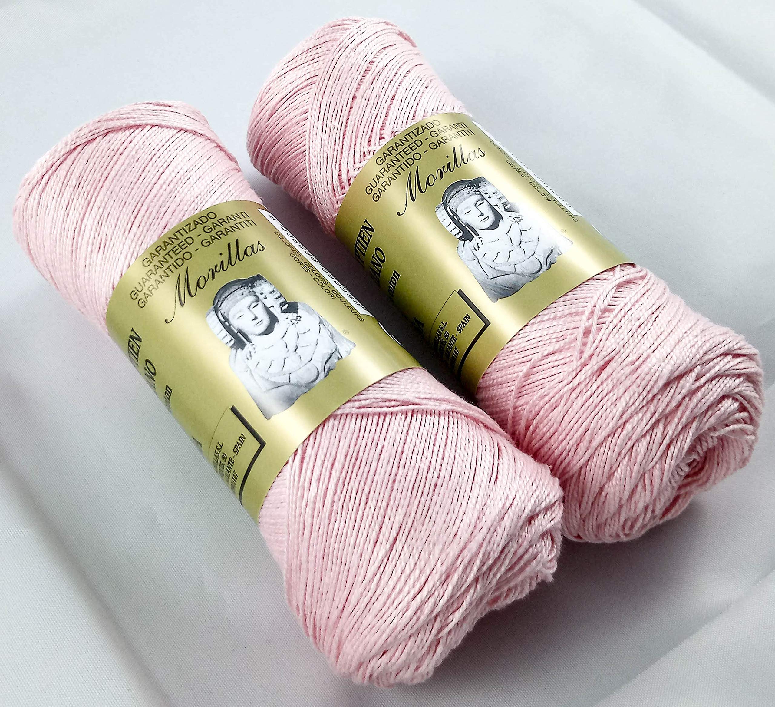 Morillas Zepelines Ne 5/2 cotone perlato rosa 8 2pz