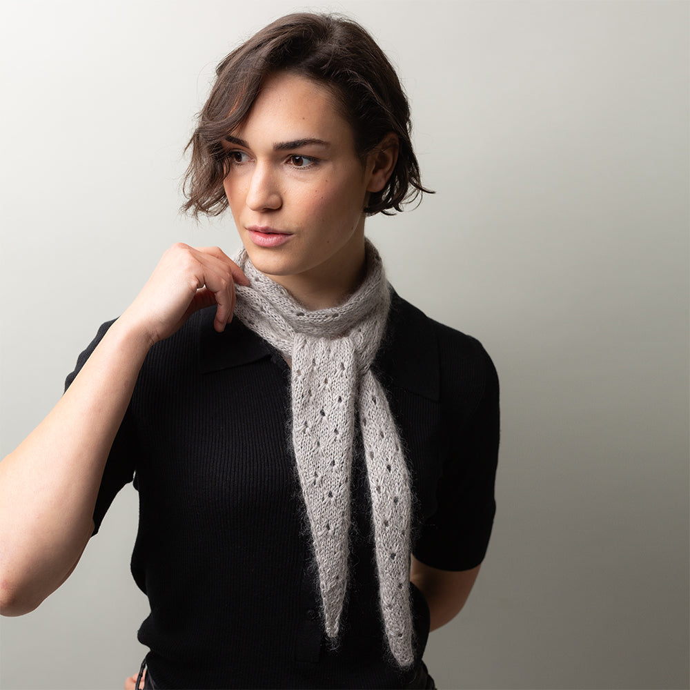 Pascuali Tide Eyelets Scarf schema sciarpa traforata 150 cm