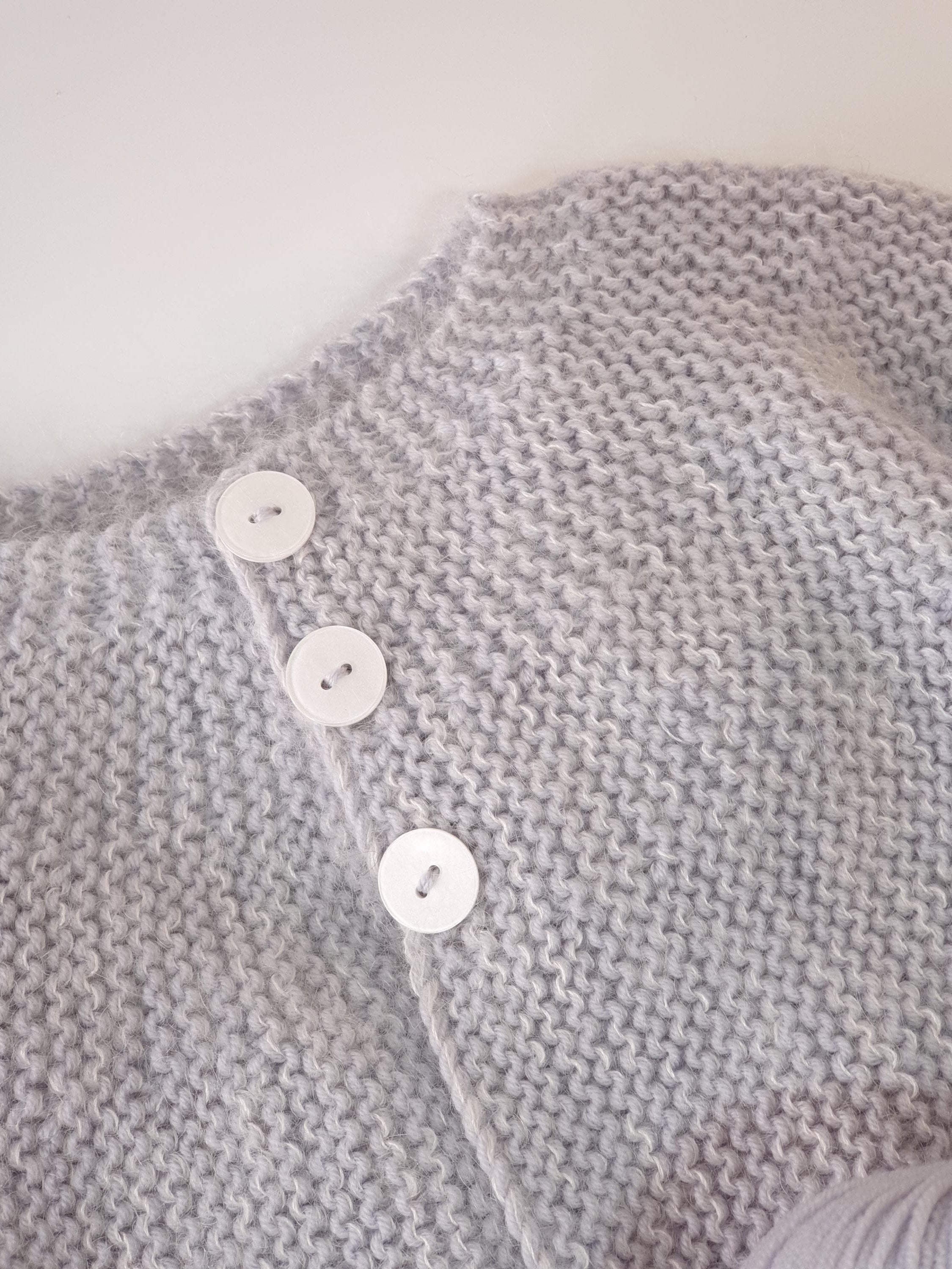 Annyblatt Acacia cappotto neonato kit maglia taglia 1 perla