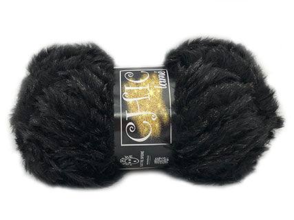 Il Filo di Arianna Chic Lamé filato pelliccia 100 g grigio-oro 04