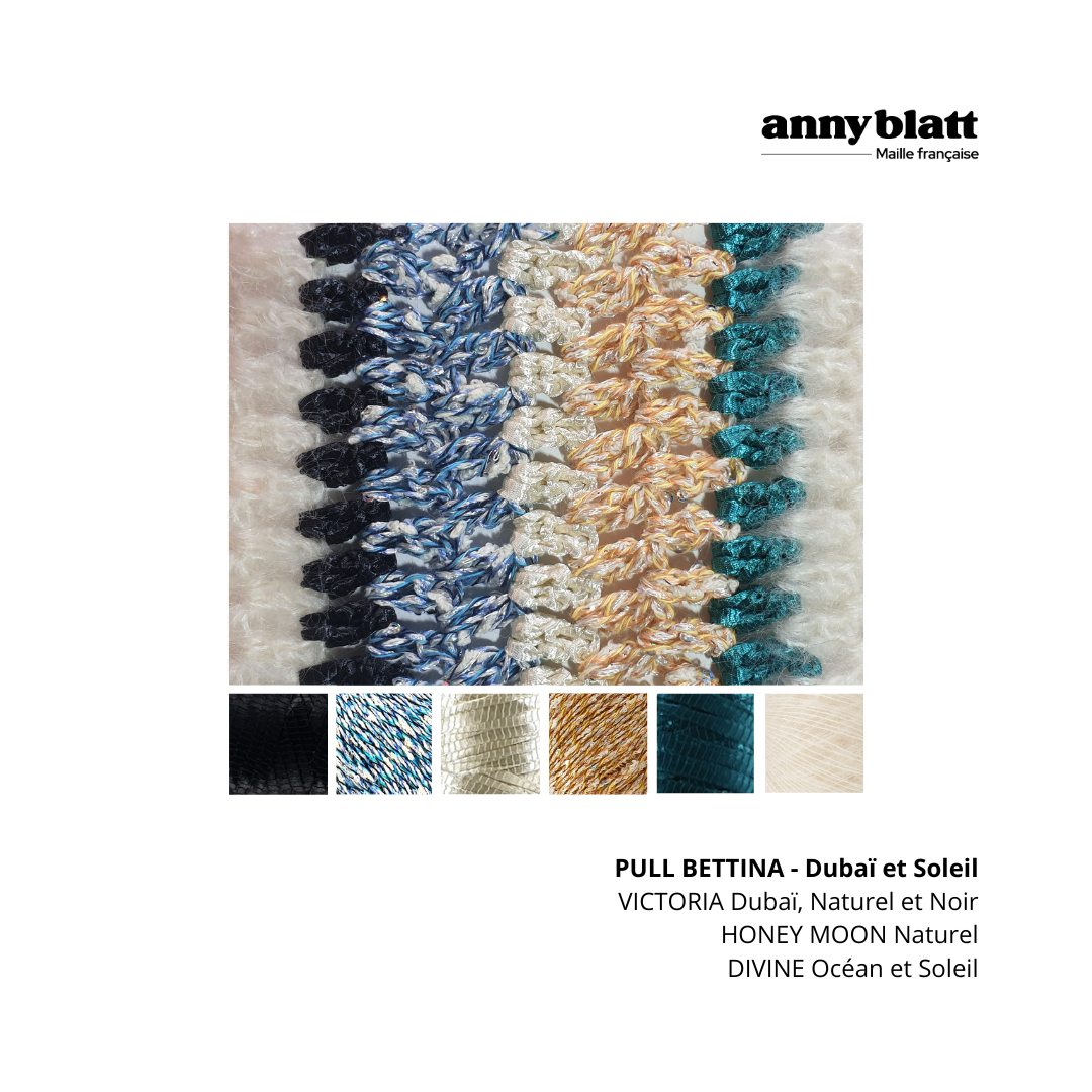 Annyblatt Bettina maglione kit uncinetto taglia S capucine cotone