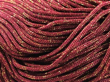 Il Filo di Arianna Swan Black cordino thai nero-oro glitter borse