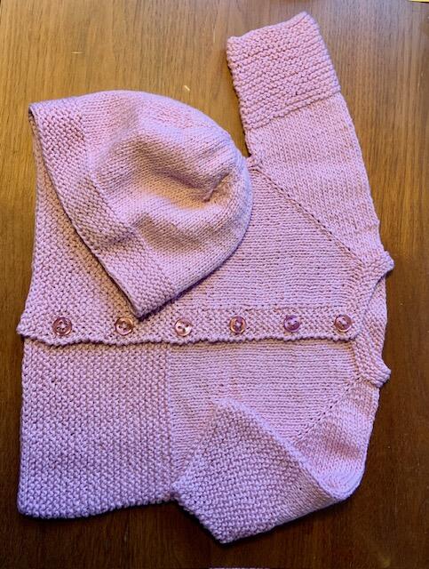 Pascuali Baby Cardigan Jacy schema maglia raglan top down