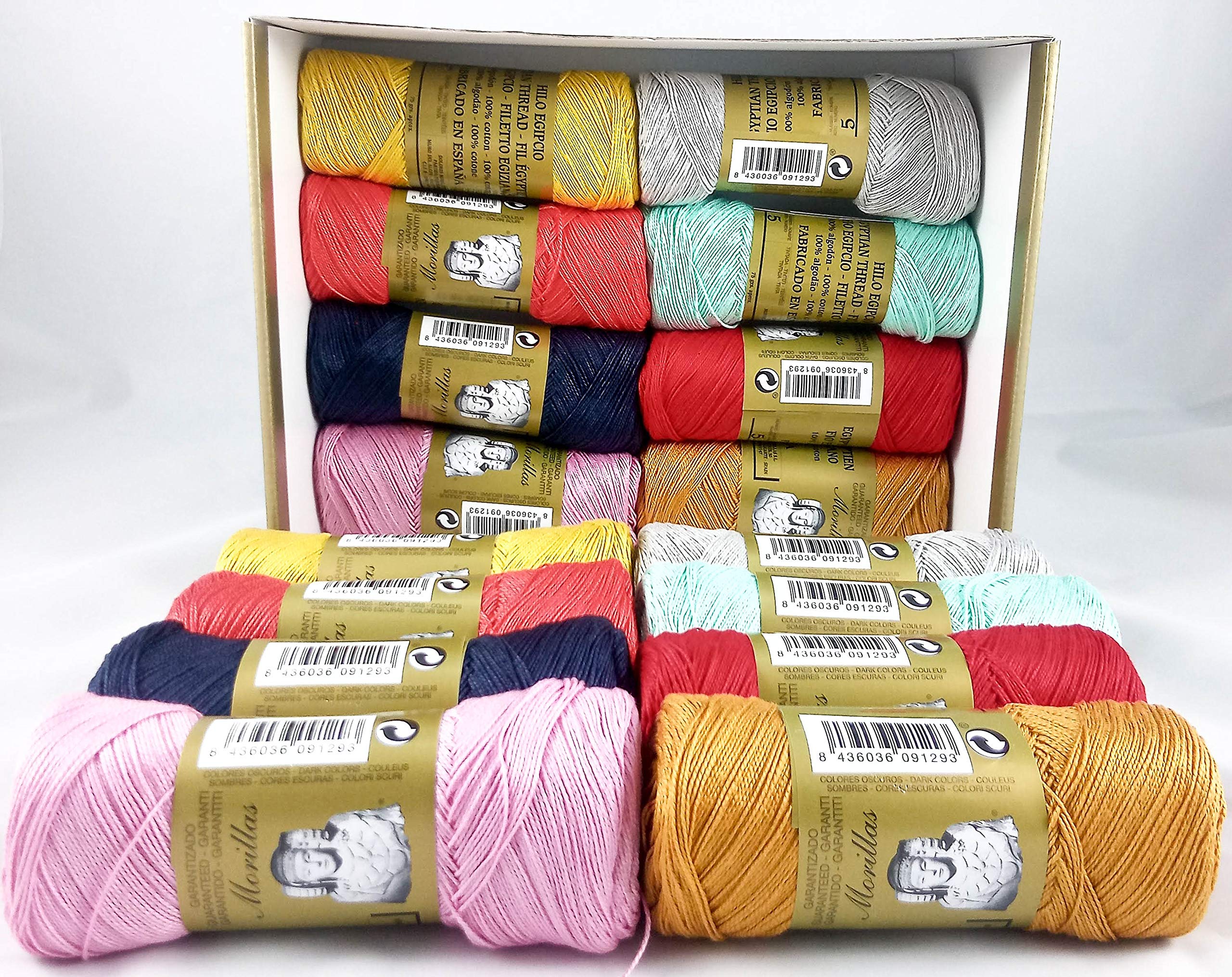 Morillas Zepelines Ne 5/2 cotone perlato assortiti 16pz
