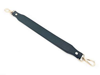 Il Filo di Arianna tracollina similpelle 36x2,9 cm nero oro