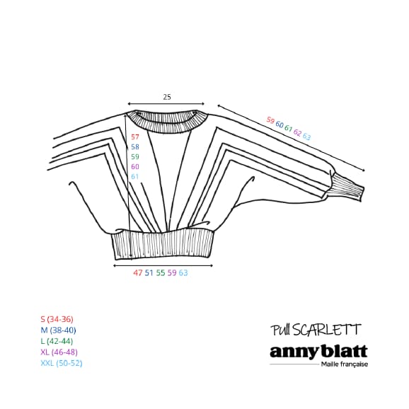 Annyblatt Scarlett kit maglia Dubaï e Rosa angora