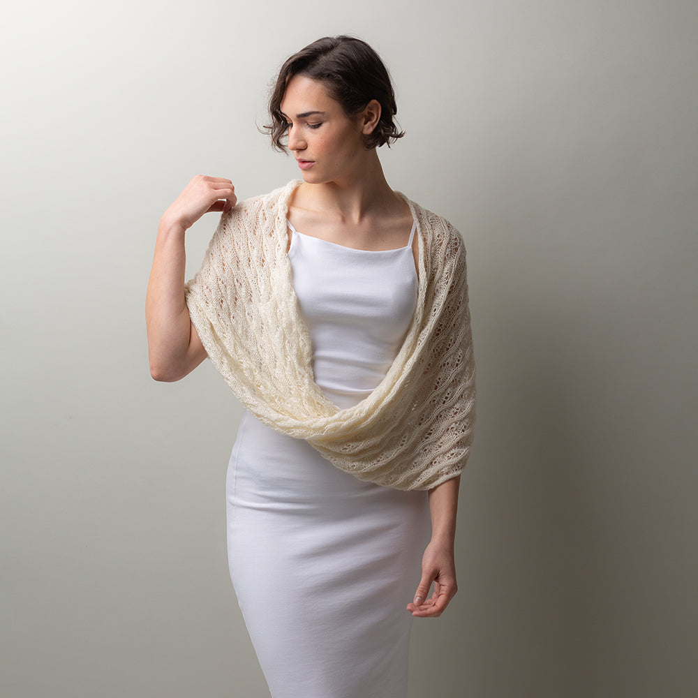 Pascuali Bliss Bloom Shawl schema maglia scialle pizzo