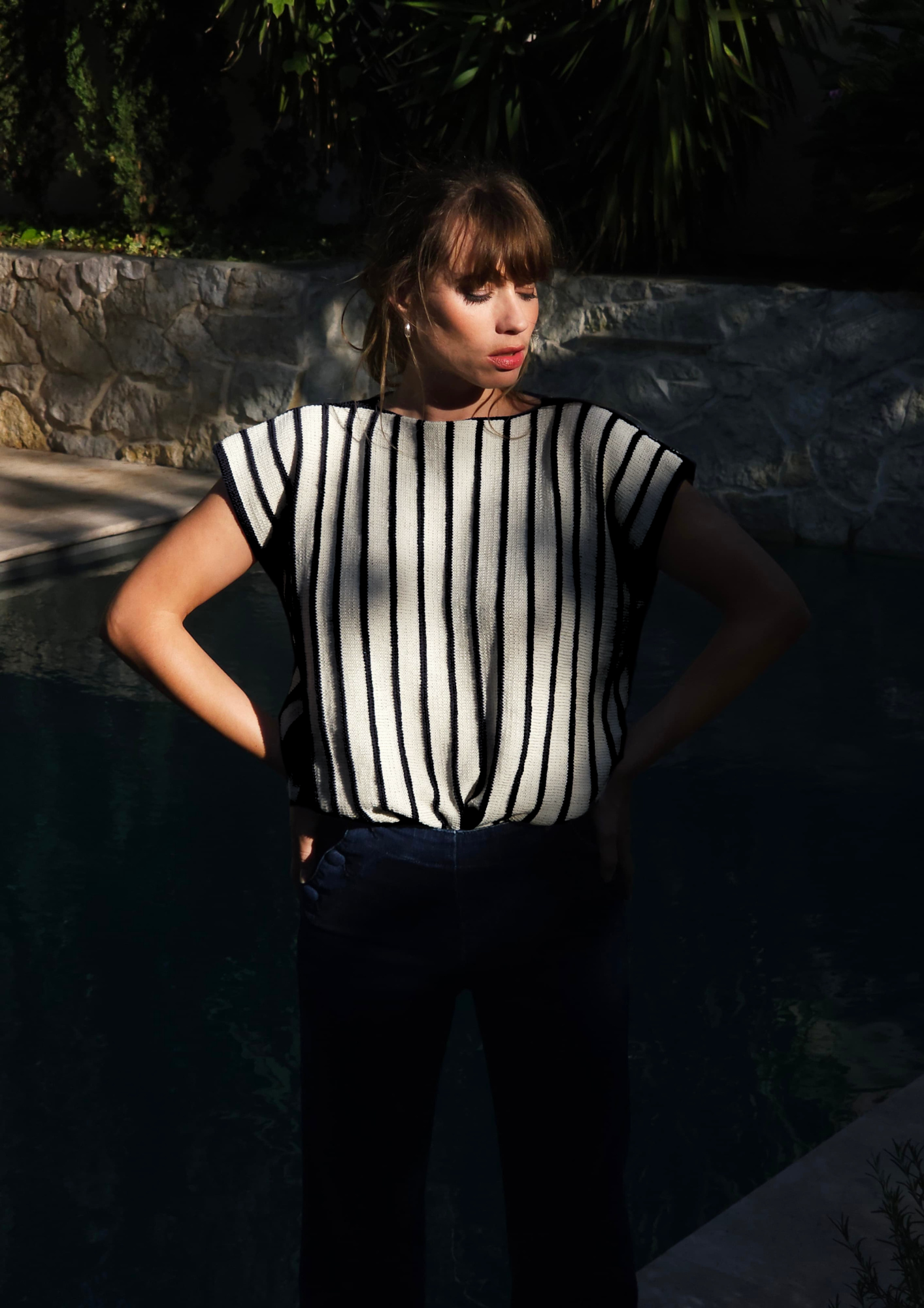 Annyblatt Astrid kit maglia top cotone righe