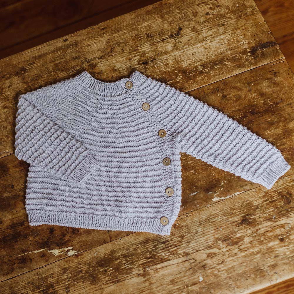 Pascuali Davaa cardigan neonato schema maglia 0-24 mesi