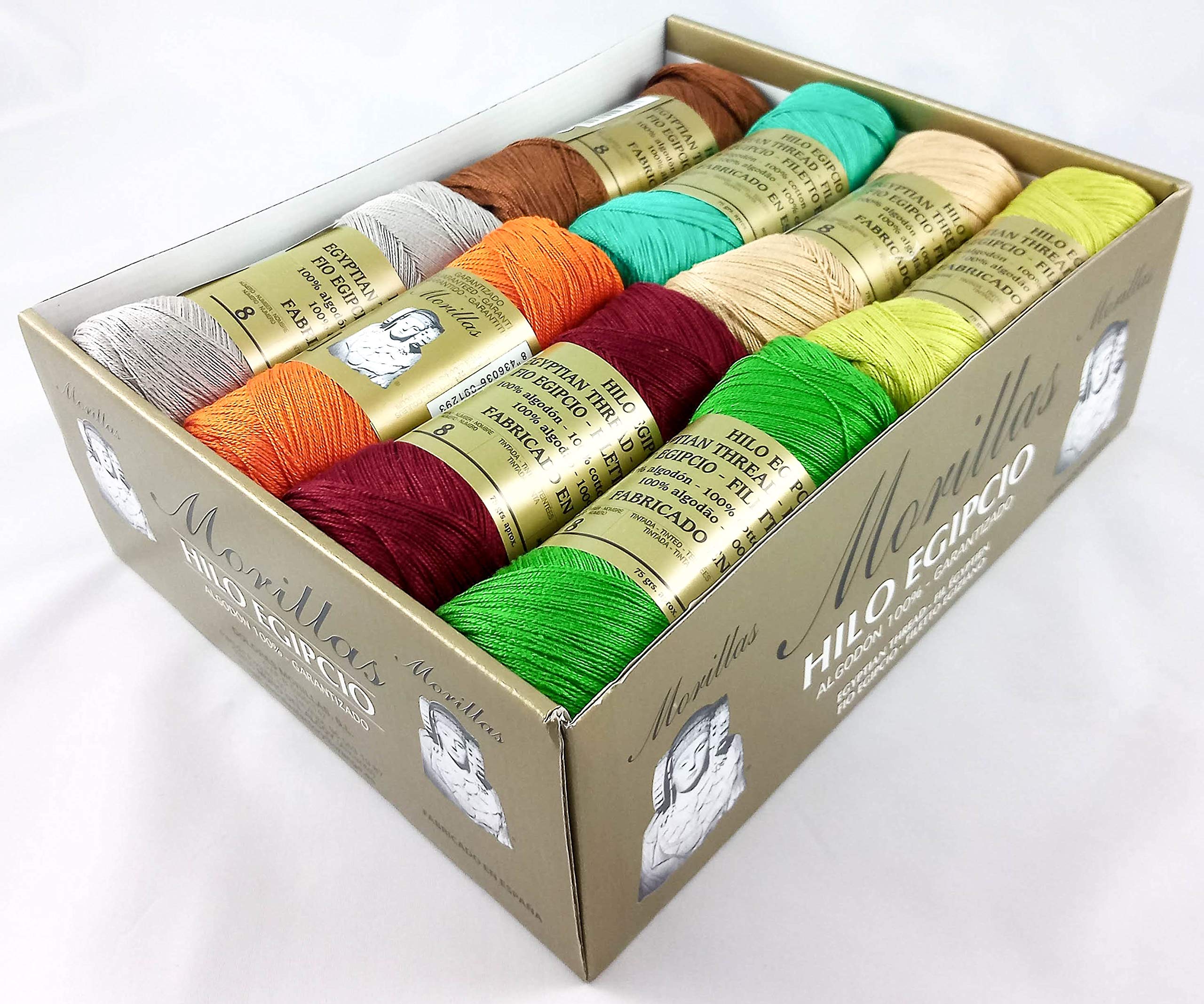 Morillas Zepelines Ne 8/2 cotone perlato 16x75g serie 3 assortiti