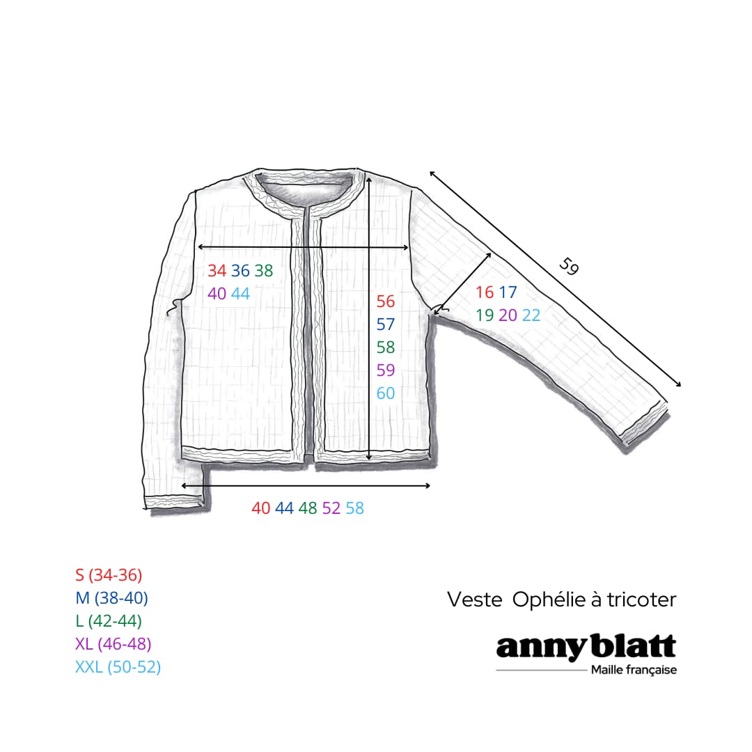 Anny Blatt Ophelie giacca donna marine taglia S merino