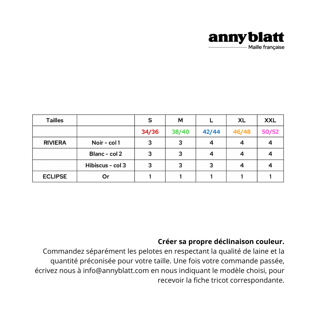 Annyblatt Kristen kit uncinetto canotta cotone righe