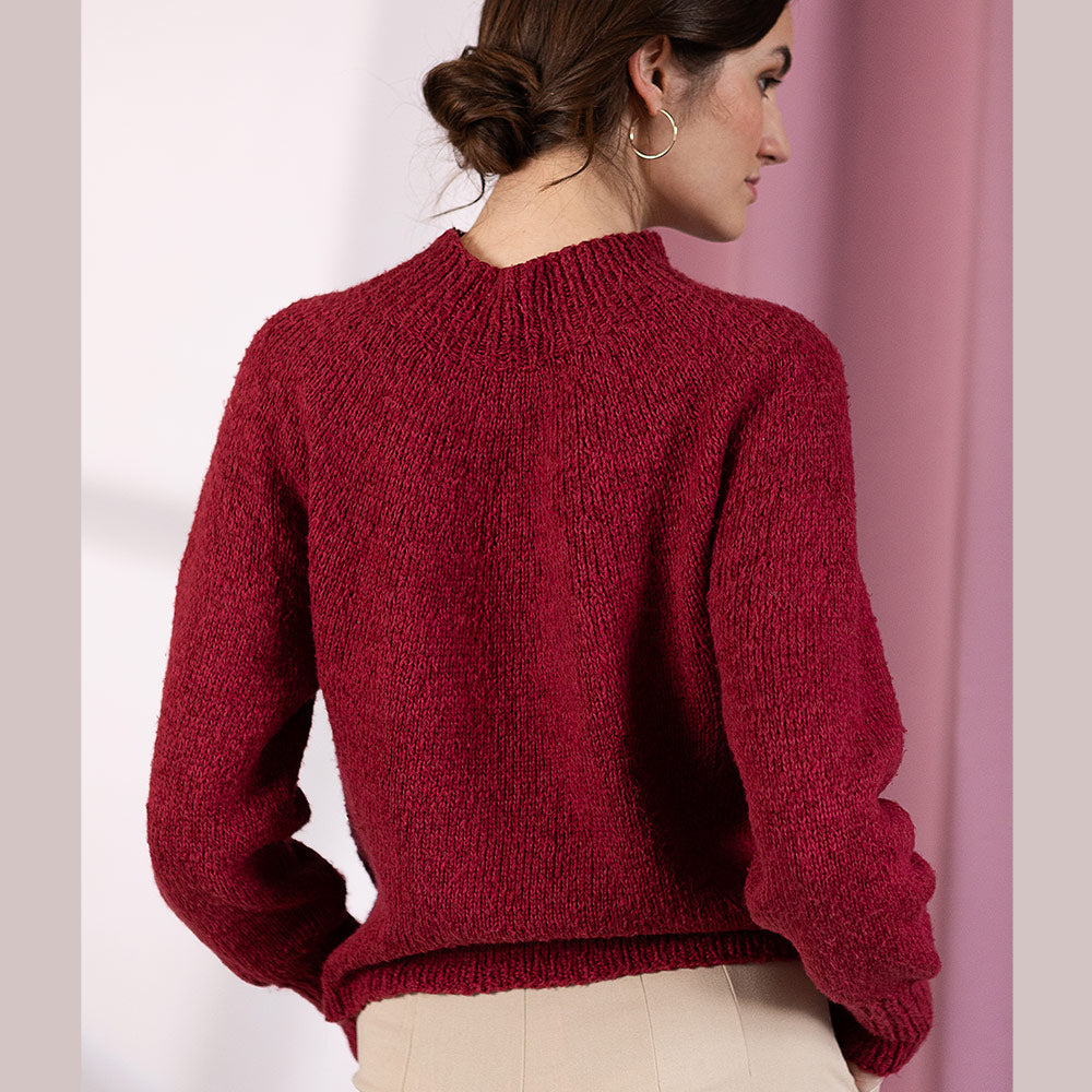 Pascuali Rana Pullover schema maglia collo alto top down