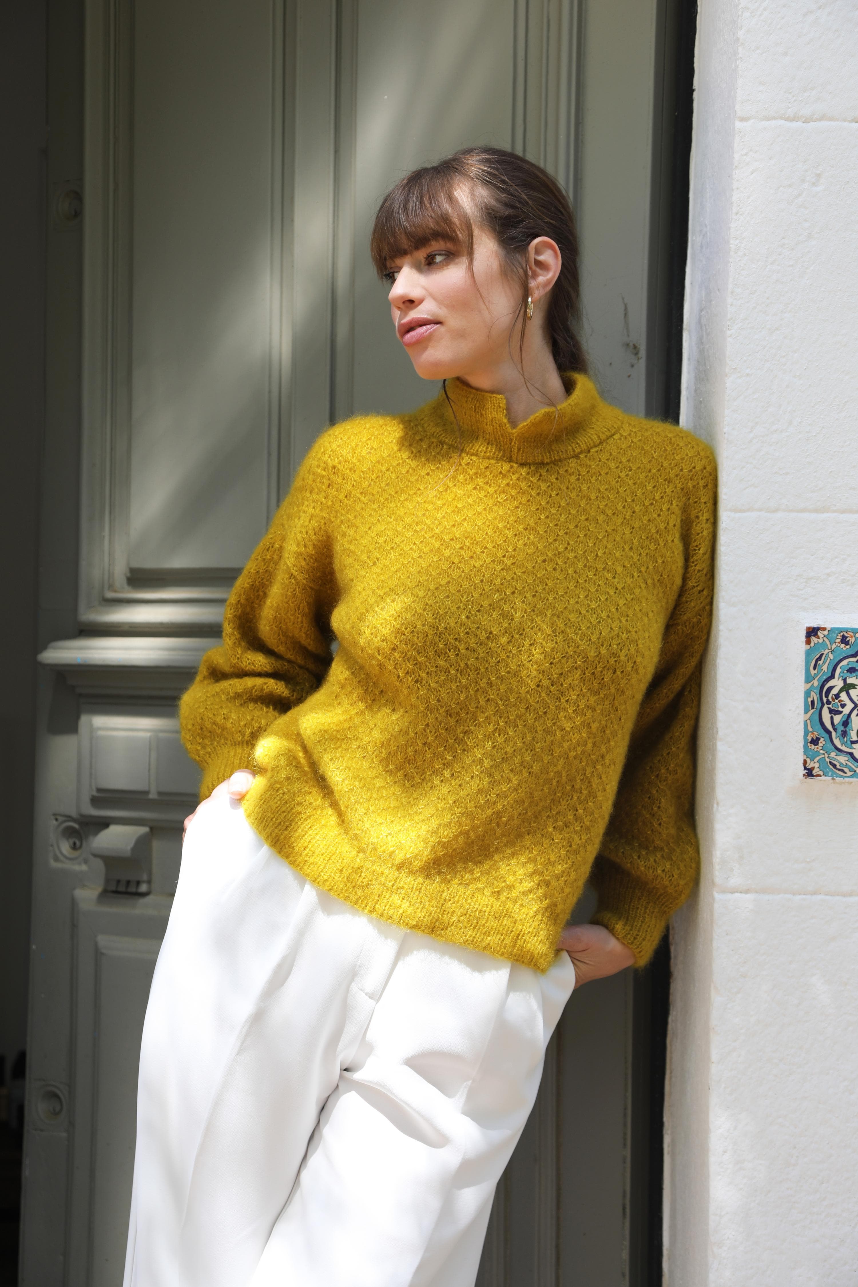 Anny Blatt Pernelle kit maglia mohair palmier taglia S